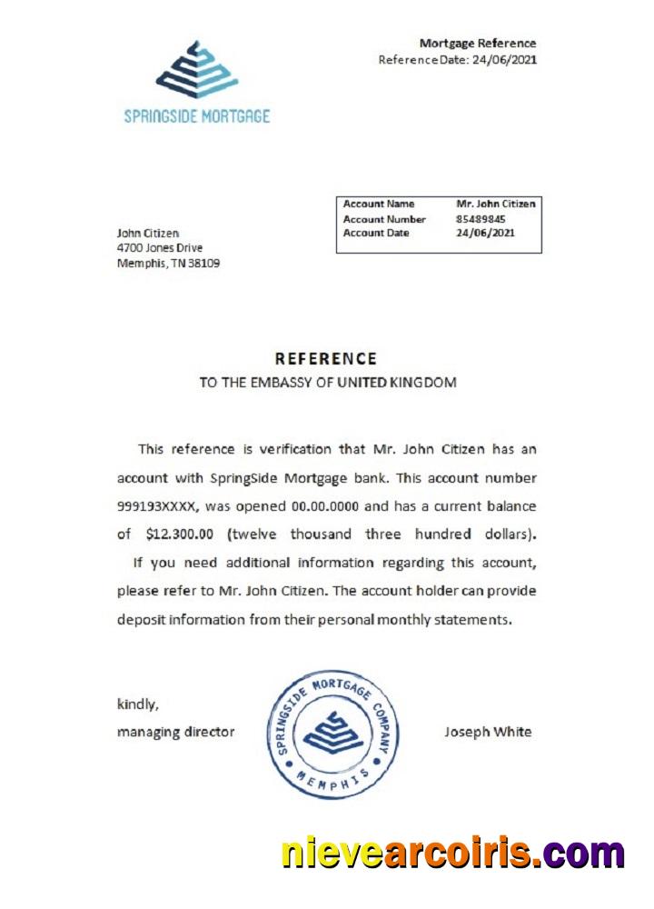 USA Springside Mortgage reference